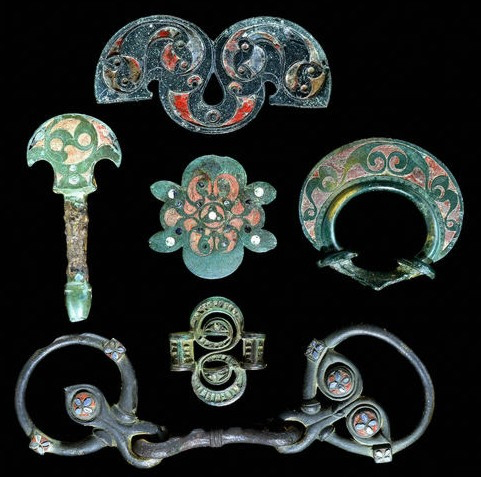Decorated horse harness from the first century CE