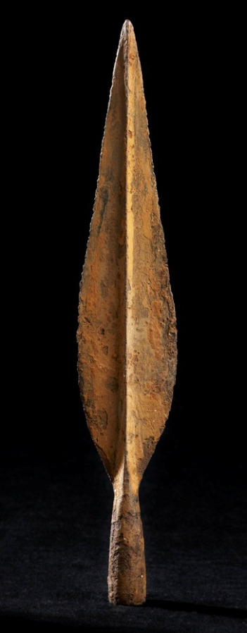 Spearhead, River Inny, Lackan, Co. Westmeath,  possibly as early as 700BCC