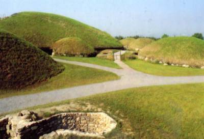 A view of Knowth, Co. Meath