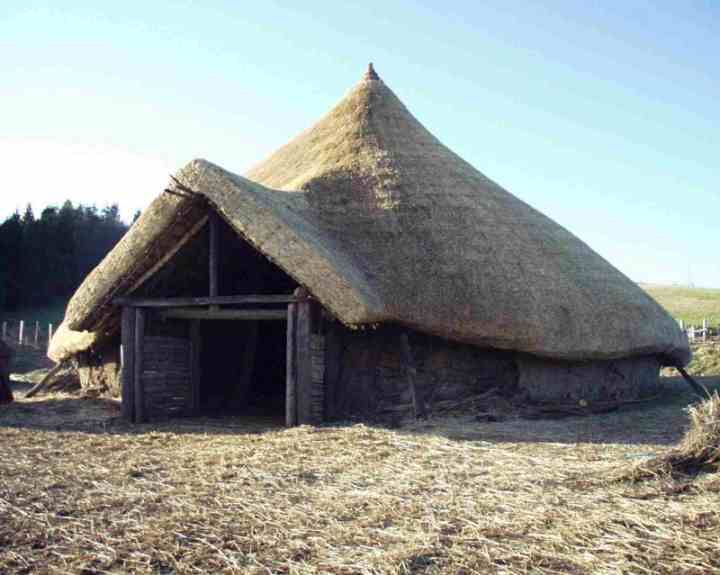 Pimperne House reconstruction at Butser ancient farm.