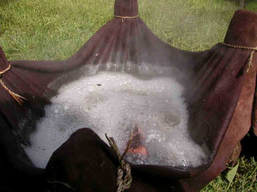 leather cauldron