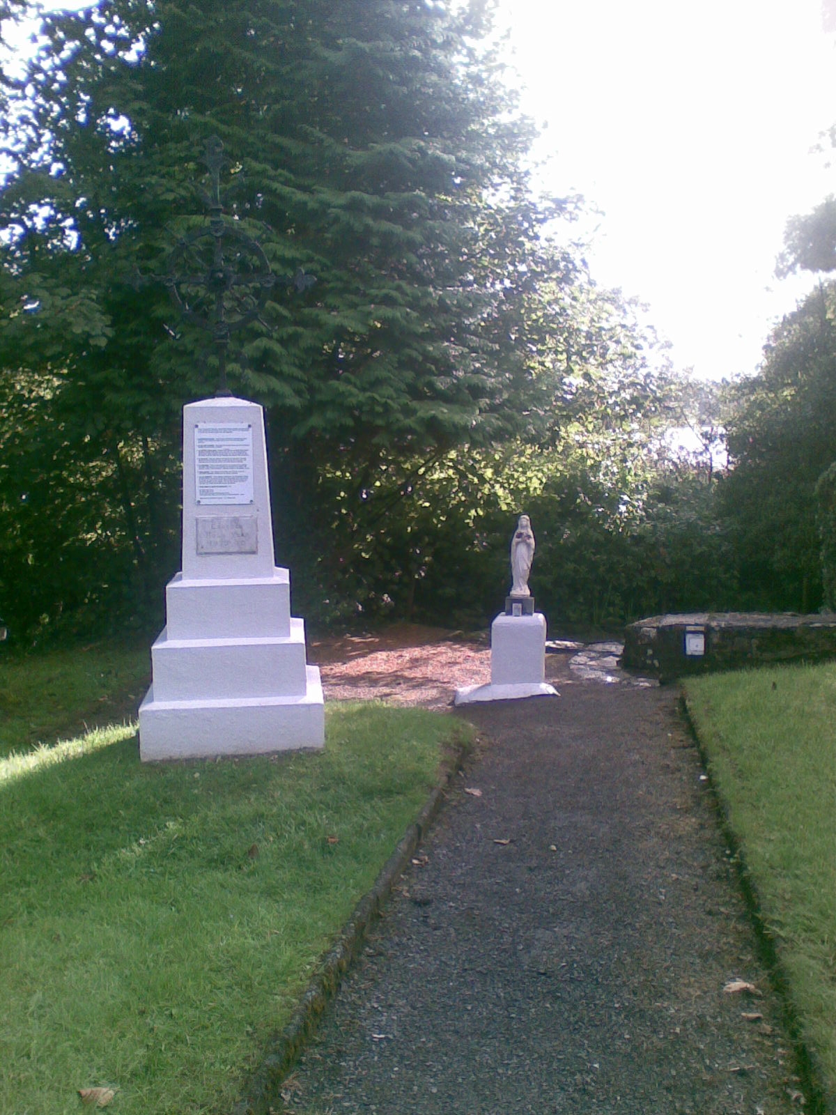 The garden around St. Lassair's Well